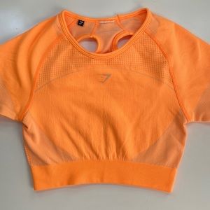 Gymshark orange sports bra